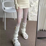 Love Flower Mesh Lolita Stockings Ultra-thin Transparent Hosiery-Socks & Tights-Arimonz-Arimonz