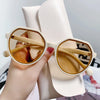 Luxury Geometric Sunglasses Vintage Fashion Big Frame Sunshades-Sunglasses-Arimonz-Arimonz