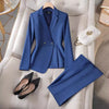 Luxury Ladies Blazer Jacket and Pants Fashion Career Formal Attire-Wear To Work Sets-Arimonz-Arimonz