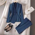 Luxury Ladies Blazer Jacket and Pants Fashion Career Formal Attire-Wear To Work Sets-Arimonz-Arimonz