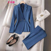 Luxury Ladies Blazer Jacket and Pants Fashion Career Formal Attire-Wear To Work Sets-Arimonz-Arimonz