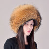Luxury Winter Russian-Style Beanie Real Fox Fur Earflap Hat Headgear-Winter Hats-Arimonz-Arimonz
