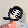 Matte Round Grab Ponytail Fixed Gripper Retro Shark Clip Head Hairpin-Hair Accessories-Arimonz-Arimonz