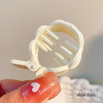 Matte Round Grab Ponytail Fixed Gripper Retro Shark Clip Head Hairpin-Hair Accessories-Arimonz-Arimonz
