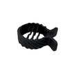 Matte Round Grab Ponytail Fixed Gripper Retro Shark Clip Head Hairpin-Hair Accessories-Arimonz-B-black-Arimonz