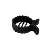 Matte Round Grab Ponytail Fixed Gripper Retro Shark Clip Head Hairpin-Hair Accessories-Arimonz-B-black-Arimonz