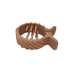 Matte Round Grab Ponytail Fixed Gripper Retro Shark Clip Head Hairpin-Hair Accessories-Arimonz-B-light coffee-Arimonz