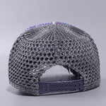 Mesh Rhinestone Breathable Baseball Outdoor Sports Travel Peaked Cap-Women's Caps-Arimonz-Arimonz