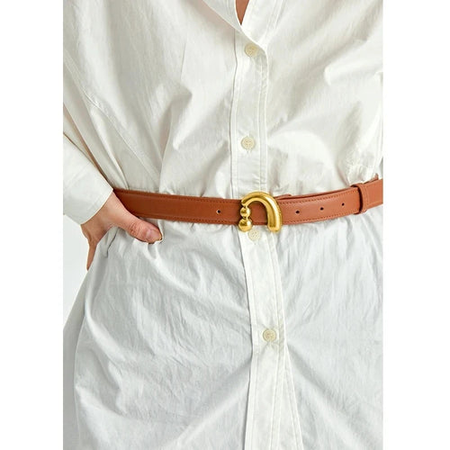 Metal Nail Buckle Belt Shirt Belt Women Belt Jean Waist Dress Belt-Belts-Arimonz-Arimonz