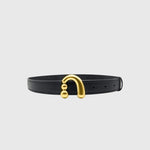 Metal Nail Buckle Belt Shirt Belt Women Belt Jean Waist Dress Belt-Belts-Arimonz-Black Gold-Arimonz