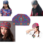 Mexican Style Ethnic Vintage Embroidery Flowers Hat Women Beanies Hat-Women's Caps-Arimonz-5pc-Arimonz