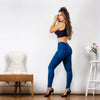 Mid-Rise Super Stretch Skinny Jeans Pull On Straight Leg Bum Jeggings-Skinny Jeans-Arimonz-Arimonz