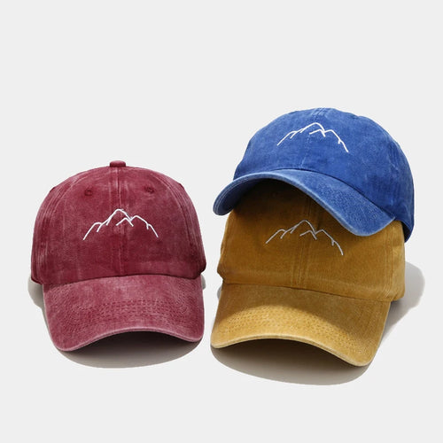 Mountain Range Embroidery Baseball Caps Adjustable Snapback-Women's Caps-Arimonz-Arimonz