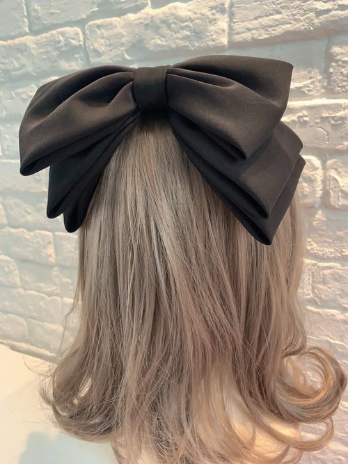 Multi Layer Bow Hair Pin Barrettes Fashion Hair Clip Hair Accessories-Hair Accessories-Arimonz-Black-Arimonz