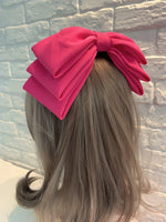 Multi Layer Bow Hair Pin Barrettes Fashion Hair Clip Hair Accessories-Hair Accessories-Arimonz-Rose red-Arimonz