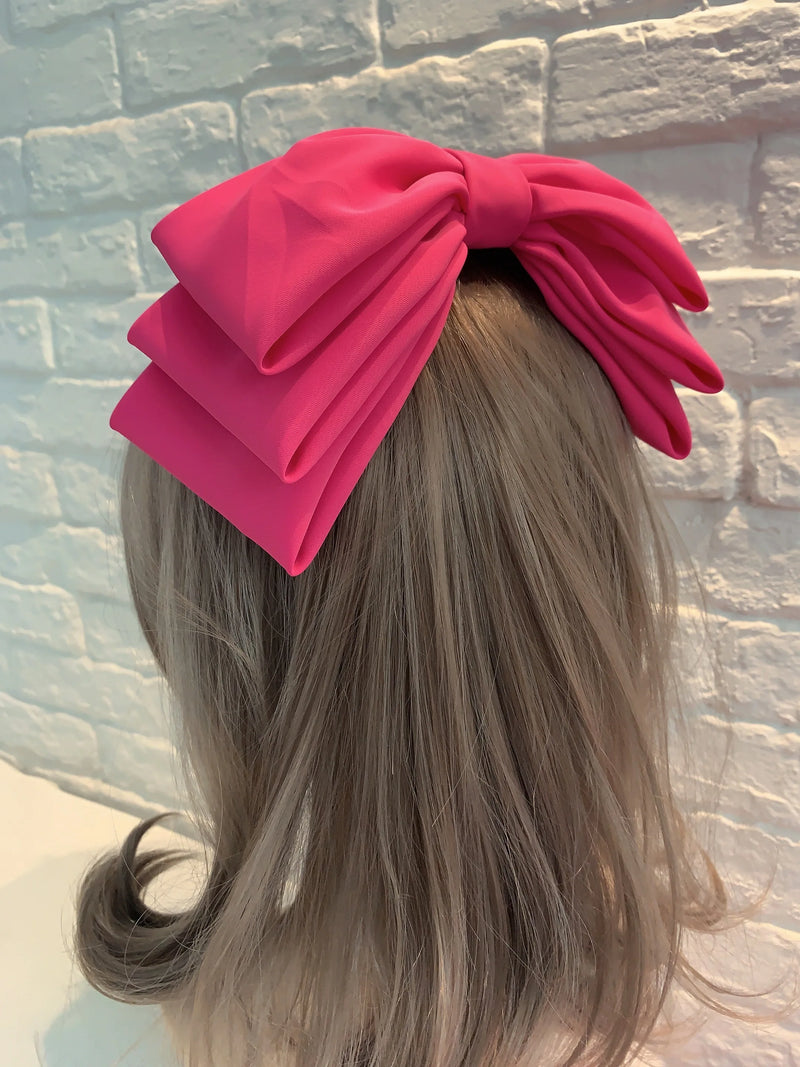 Multi Layer Bow Hair Pin Barrettes Fashion Hair Clip Hair Accessories-Hair Accessories-Arimonz-Rose red-Arimonz