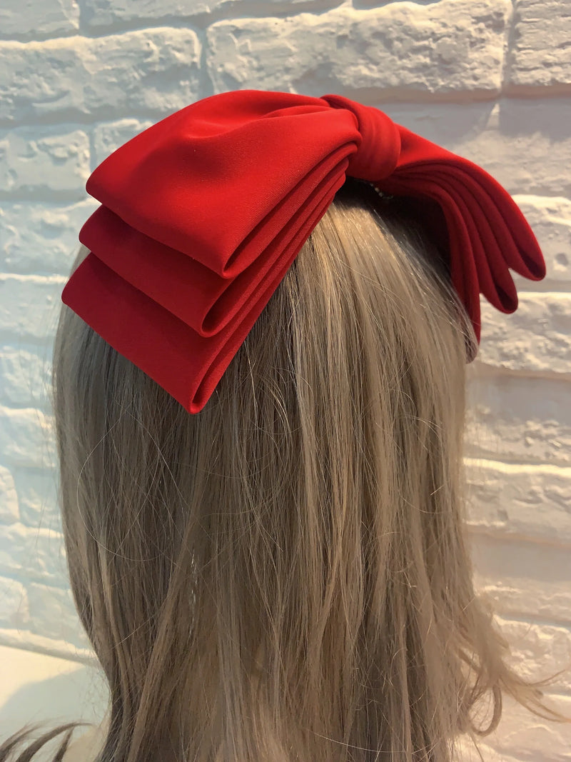 Multi Layer Bow Hair Pin Barrettes Fashion Hair Clip Hair Accessories-Hair Accessories-Arimonz-Wine red-Arimonz