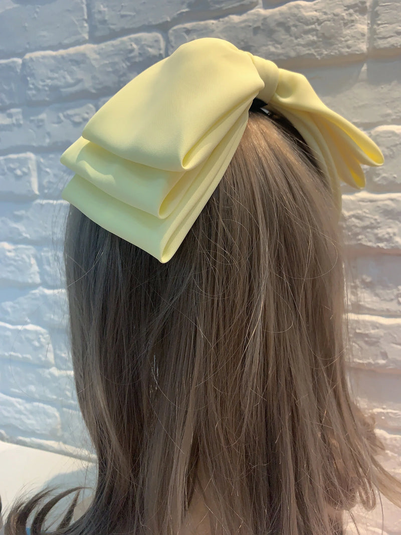 Multi Layer Bow Hair Pin Barrettes Fashion Hair Clip Hair Accessories-Hair Accessories-Arimonz-Yellow-Arimonz