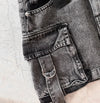 Multi Pocket Y2k Skirt Mini A Line Women Denim Skirts Streetwear-Denim Skirts-Arimonz-Arimonz