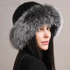Natural Knitted Mink Fur Hat Cap Women Handmade Knit Headwear Beanies-Winter Hats-Arimonz-Arimonz