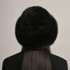 Natural Knitted Mink Fur Hat Cap Women Handmade Knit Headwear Beanies-Winter Hats-Arimonz-Arimonz