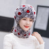 Natural Rex Rabbit Fur Hat and Scarf Set Winter Knitted Fashion Hat-Winter Hats-Arimonz-Arimonz
