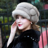 Natural Whole Fur Winter Cap Warm Fashion Real Mink Fur Hat-Winter Hats-Arimonz-Arimonz