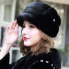Natural Whole Fur Winter Cap Warm Fashion Real Mink Fur Hat-Winter Hats-Arimonz-Arimonz
