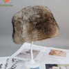 New Fashion Warm Beanies Cap For Winter Warm Natural Fur Cap Headgear-Winter Hats-Arimonz-Arimonz