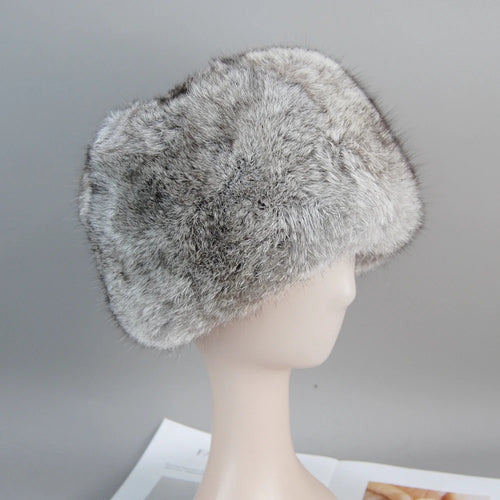 New Fashion Warm Beanies Cap For Winter Warm Natural Fur Cap Headgear-Winter Hats-Arimonz-Arimonz