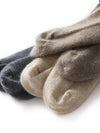 Non Slip Pure Cashmere Warm and Soft Mid-Calf Knitted Lounge Socks-Socks & Tights-Arimonz-Arimonz