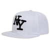 NY Letter Embroidery Snapback Hat Adjustable Sunscreen Leisure Hat-Women's Caps-Arimonz-White-Arimonz