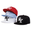 NY Letter Embroidery Snapback Hat Adjustable Sunscreen Leisure Hat-Women's Caps-Arimonz-Arimonz