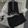Occupational Blazer and Fishtail Skirt Temperament Slim Skinny Attire-Wear To Work Sets-Arimonz-Arimonz