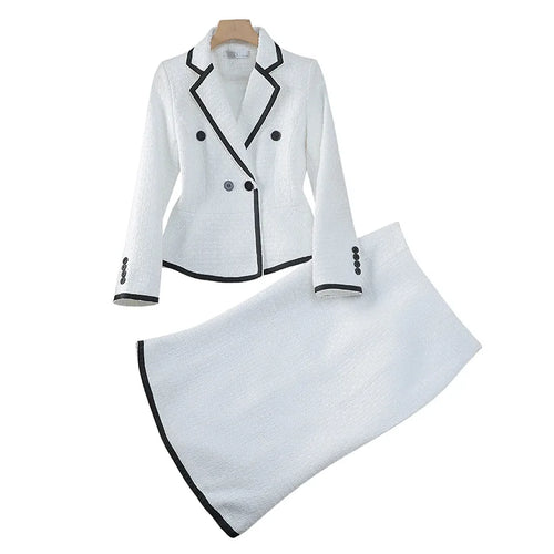 Occupational Blazer and Fishtail Skirt Temperament Slim Skinny Attire-Wear To Work Sets-Arimonz-Arimonz