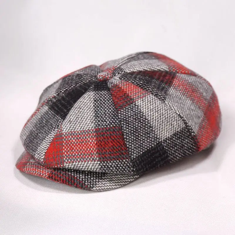 Octagonal Hat Women Wool Beret Felt Newsboy Cap Felt Ivy Cap-Winter Hats-Arimonz-Arimonz