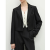 Office Lady Temperament Short Single Button Blazer Full Length Trouser-Wear To Work Sets-Arimonz-Arimonz