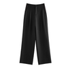 Office Lady Temperament Short Single Button Blazer Full Length Trouser-Wear To Work Sets-Arimonz-Black pants-XS-Arimonz