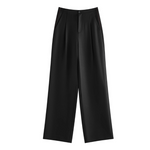 Office Lady Temperament Short Single Button Blazer Full Length Trouser-Wear To Work Sets-Arimonz-Black pants-XS-Arimonz