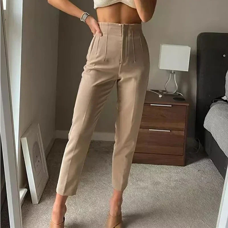 Office Wear High waist Pants Formal Pant Office outfits Pencil Trouser-Pants-Arimonz-Arimonz