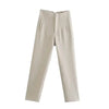Office Wear High waist Pants Formal Pant Office outfits Pencil Trouser-Pants-Arimonz-Beige-S-Arimonz