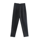 Office Wear High waist Pants Formal Pant Office outfits Pencil Trouser-Pants-Arimonz-black-S-Arimonz