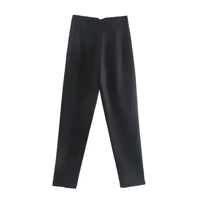 Office Wear High waist Pants Formal Pant Office outfits Pencil Trouser-Pants-Arimonz-black-S-Arimonz