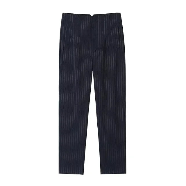 Office Wear High waist Pants Formal Pant Office outfits Pencil Trouser-Pants-Arimonz-black stripe-S-Arimonz