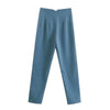 Office Wear High waist Pants Formal Pant Office outfits Pencil Trouser-Pants-Arimonz-Blue-S-Arimonz