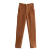 Office Wear High waist Pants Formal Pant Office outfits Pencil Trouser-Pants-Arimonz-Brown-S-Arimonz