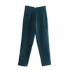 Office Wear High waist Pants Formal Pant Office outfits Pencil Trouser-Pants-Arimonz-Dark Blue B-S-Arimonz