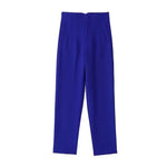 Office Wear High waist Pants Formal Pant Office outfits Pencil Trouser-Pants-Arimonz-DEEP BLUE-S-Arimonz