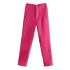 Office Wear High waist Pants Formal Pant Office outfits Pencil Trouser-Pants-Arimonz-Fuchsia-S-Arimonz