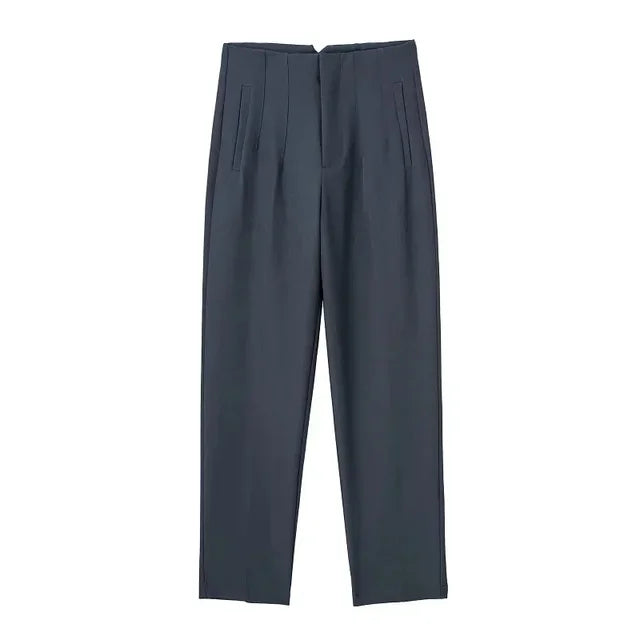 Office Wear High waist Pants Formal Pant Office outfits Pencil Trouser-Pants-Arimonz-GRAY-S-Arimonz